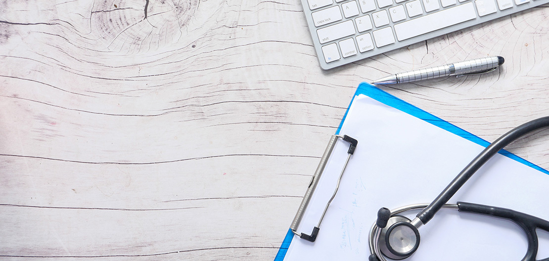 Image of clipboard and stethoscope